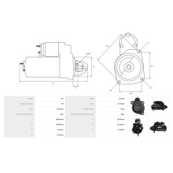 Starter PLUS-LINE MS145+ 12V 3.2kW